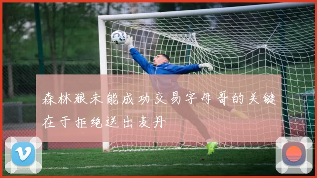 森林狼未能成功交易字母哥的关键在于拒绝送出麦丹