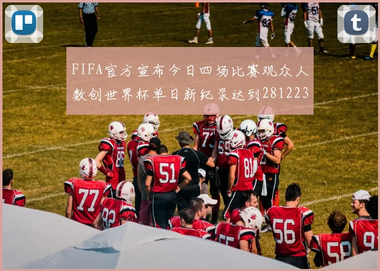 FIFA官方宣布今日四场比赛观众人数创世界杯单日新纪录达到281223人